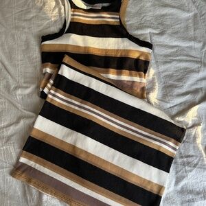 Striped bodycon dress